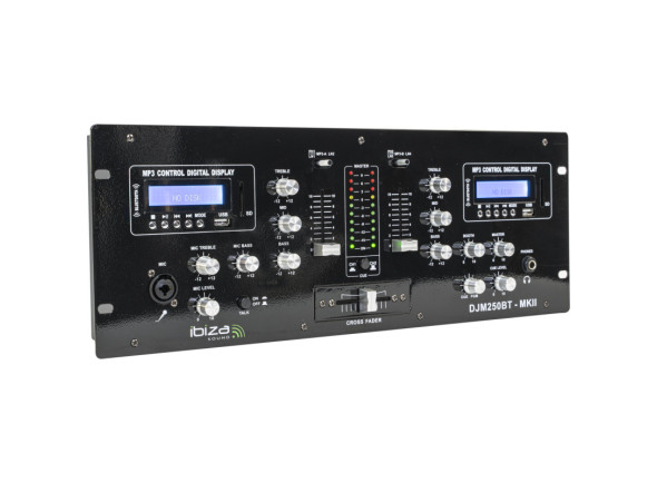 Ibiza Mesa de Mistura 2 Canais 7 Entrada USB/BT/SD DJM250BT-MKII Ibiza Mesa de Mistura 2 Canais 7 Entrada USB/BT/SD DJM250BT-MKII